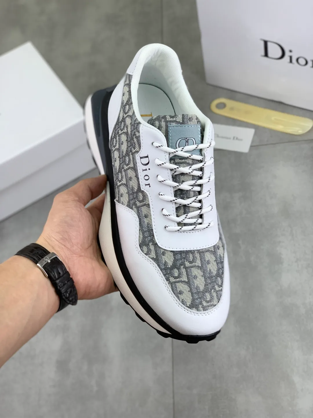 Men's Men's Shoes💰P440💰[New Style]🆘[Dior] 2025 Dior Original Lace-up Low-top Men's Shoes Classic casual shoes 🔥This model is the official classic model, with high quality and made by famous original designers. It is made of high-quality cowhide with original materials➕Comfortable and breathable mesh lining➕Pigskin insole. The perfect last shape and generous and fashionable design have attracted many consumers. Suitable for drivers to drive🚗. What you want is the highest quality in the market. Color: 3️⃣Color code number: 38--44 (45 customized)